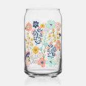 Verre Floral Pastel Can Jar (Verso)
