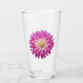 Verre Floral rose Dahlia (Devant)