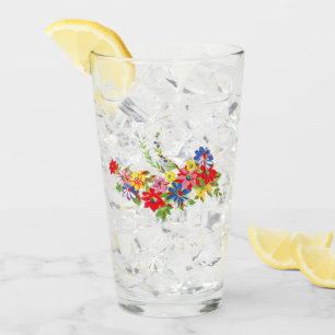 Verre Floral vintage