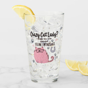 Verre Folle des chats ? Cadeau drôle pour amateur de cha