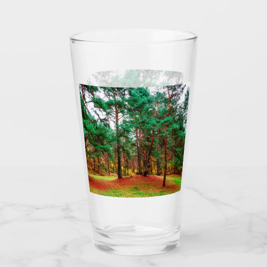 Verre Forêt mixte d'automne (Devant)