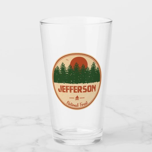 Verre Forêt nationale de Jefferson (Devant)