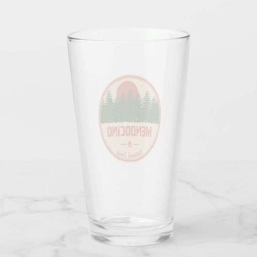 Verre Forêt nationale de Mendocino (Dos)