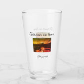 Verre Forever in love ajouter couple photo mariage engag (Dos)