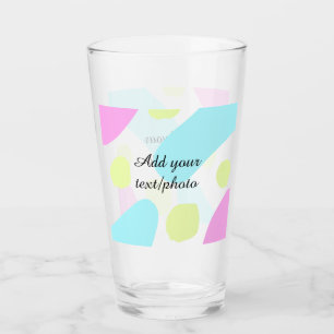 Verre Formes géométriques abstraites pastel ajouter nom