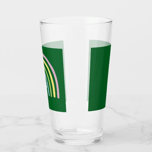 Verre Four Leaf Clover Rainbow St Patrick's Day (Gauche)