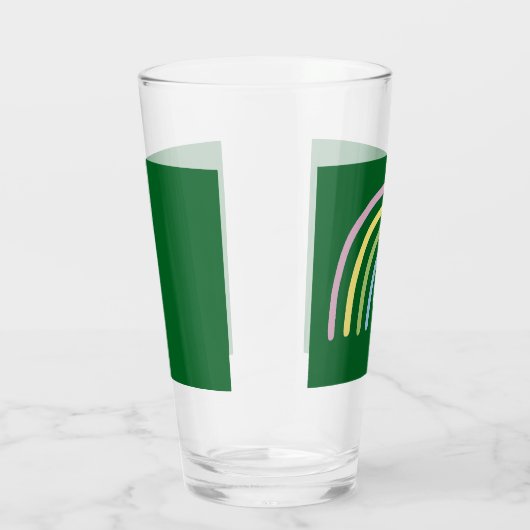 Verre Four Leaf Clover Rainbow St Patrick's Day (Droite)