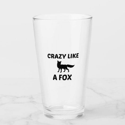 VERRE FOX CRAZY (Devant)