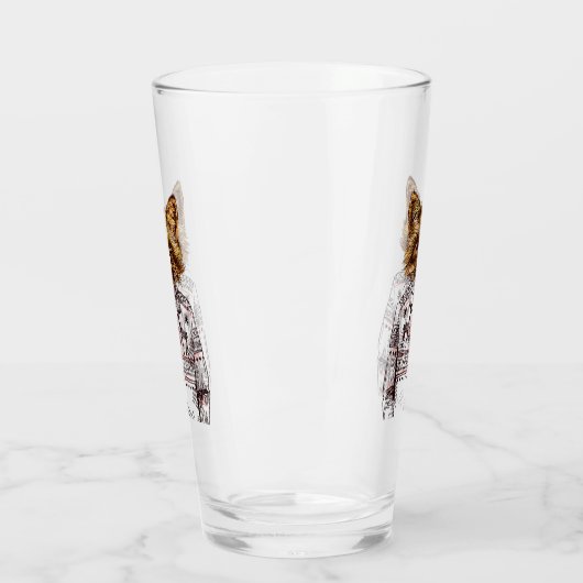 Verre Fox habillé rusé (Gauche)