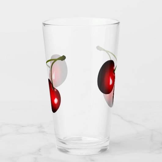 Verre Fraîches cerises rouges sucrées (Droite)