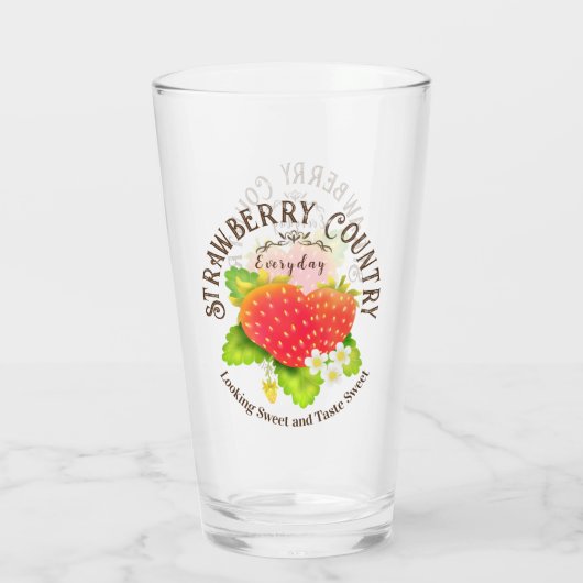 Verre Fraise blanche (Dos)