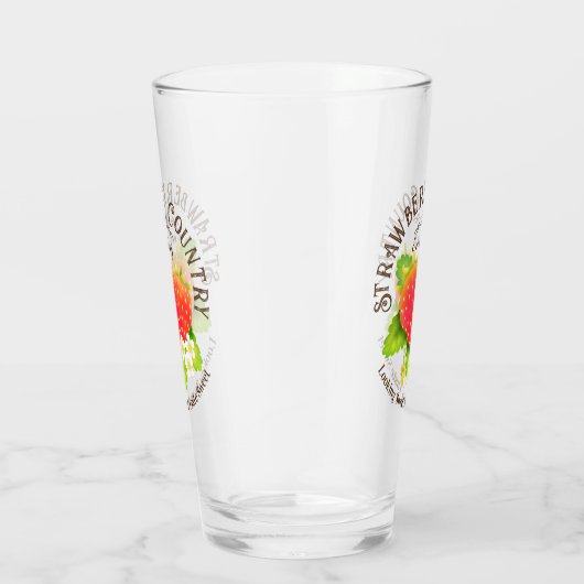 Verre Fraise blanche (Droite)