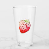 Verre fraise d'aquarelle (Devant)