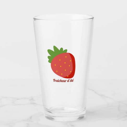 Verre Fraise Fraîcheur d'été (Devant)