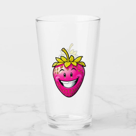 Verre Fraise rose (Devant)