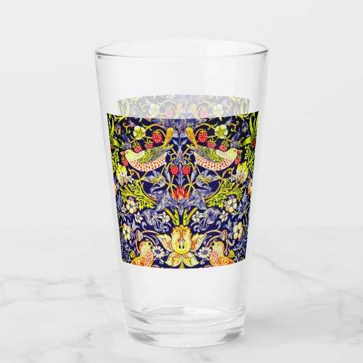 Verre Fraise Thief Oiseaux William Morris (Dos)