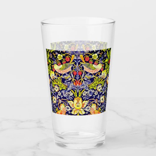 Verre Fraise Thief Oiseaux William Morris (Devant)