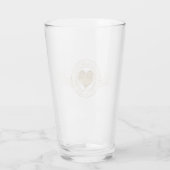 Verre Français Romance Heart Mariage Gold ID870 (Dos)