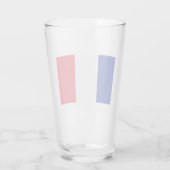 Verre France Drapeau 16 onces (Dos)