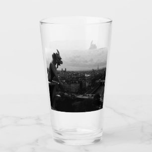 Verre France vintage Paris Cathédrale Notre-Dame diable
