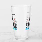 Verre Frappe de bol de nom et de texte personnalisés (Droite)