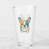 Verre French Bulldog fun  (Dos)