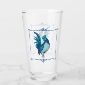 Verre French Country Farmhouse Roster Bleu rose Turquois (Dos)