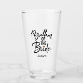 Verre Frère de la mariée personnalisée (Devant)