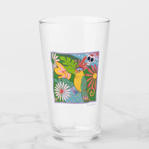 Verre Frida Kahlo Parrot Graphic