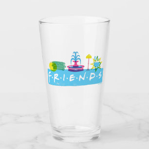 Verre FRIENDS™   Logo avec icônes