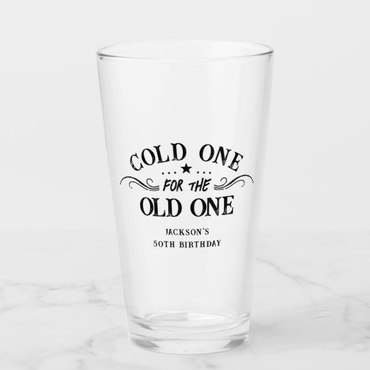 Verre Froid un ancien un 50e anniversaire (Devant)