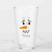 Verre Frosty, le Snowman, face confuse (Dos)