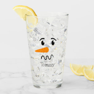 Verre Frosty, le Snowman, face confuse