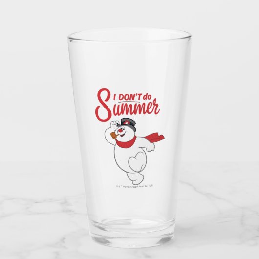 Verre Frosty the Snowman™ | Je ne fais pas l'été (Devant)