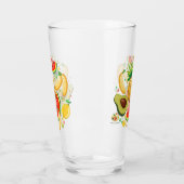 Verre Fruits d'été frais Motif (Gauche)