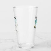 Verre Fun Ghost habillé Top Hat Black Cane Crâne (Gauche)