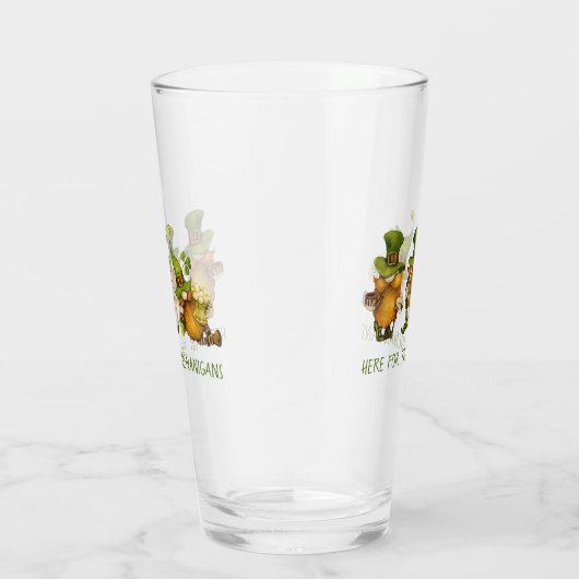 Verre Fun Irish Gnomes Shenanigans St Patrick's Day (Droite)