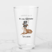 Verre Funky Birthday Chig Glass (Devant)