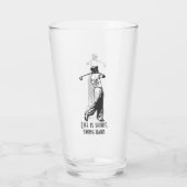 Verre Funky Golfer Life Dit Retro Style Man (Dos)