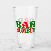 Verre Funny Bah humbug Noël Fête de Noël (Devant)