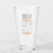 Verre Funny BEER Cadeaux - Prescription Pill Bottle Rx (Dos)