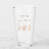 Verre Funny Cat Meowy Noël (Dos)