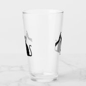 Verre Funny Chat High Five Graphic Chat Propriétaire et  (Droite)