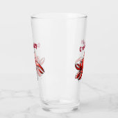 Verre Funny Crawdaddy Épie rouge (Gauche)