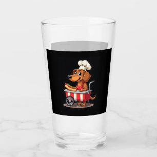 Verre Funny Dachshund Chien Hotdog Sandwich Weenie Sauci