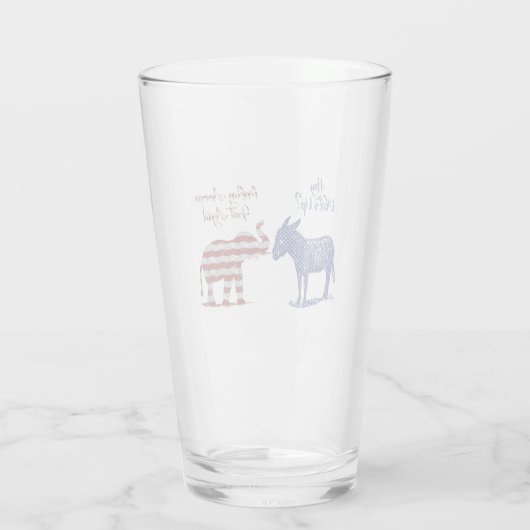 Verre Funny Élections Thème Pro Républicain Trump 2024 (Dos)