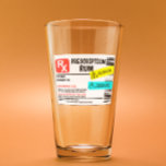 Verre Funny Étiquette d'avertissement de rhum d'ordonnan<br><div class="desc">Cette conception peut être personnalisée dans la zone fournie en modifiant la photo et/ou le texte. Vous pouvez également le customiser en cliquant sur Personnaliser ce Modèle, puis en choisissant l'option cliquer pour customiser et supprimer ou modifier la couleur de l'arrière - plan, ajouter du texte, modifier la couleur ou...</div>