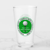 Verre Funny Golf Golfing Boule de golf Tee Pint Bière (Devant)