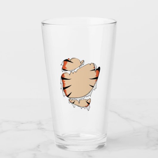 Verre Funny Halloween Cool Funny Halloween For Tiger (Devant)