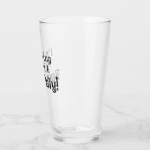 Verre Funny I'm Trying to Get a Beer Belly! Glass Cup (Gauche)